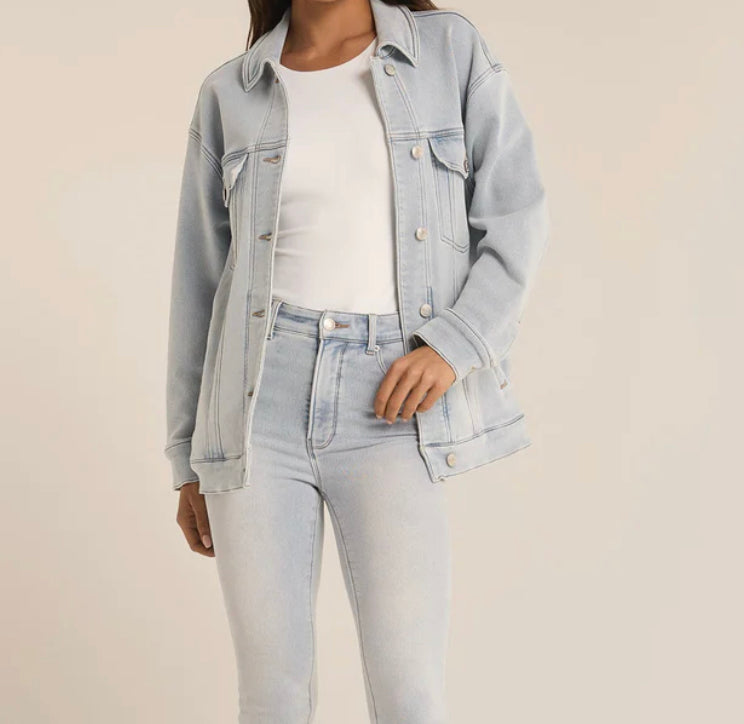 Z supply - Miles Denim Jacket Sun Bleached Indigo