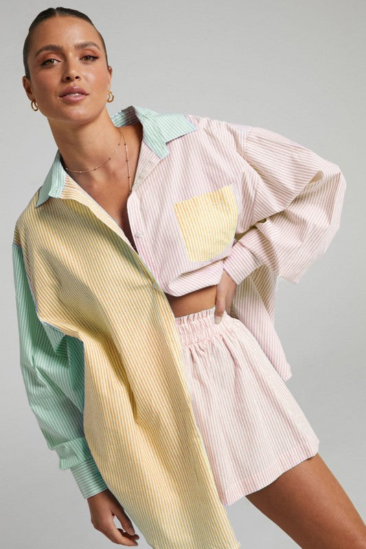 Georgia Button Down and Short Set