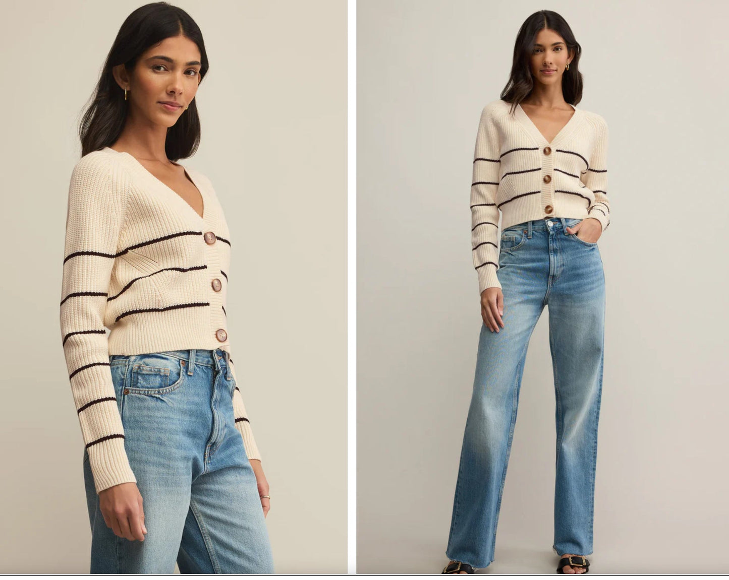 Z Supply - Stefi Stripe Cardigan Sea Salt