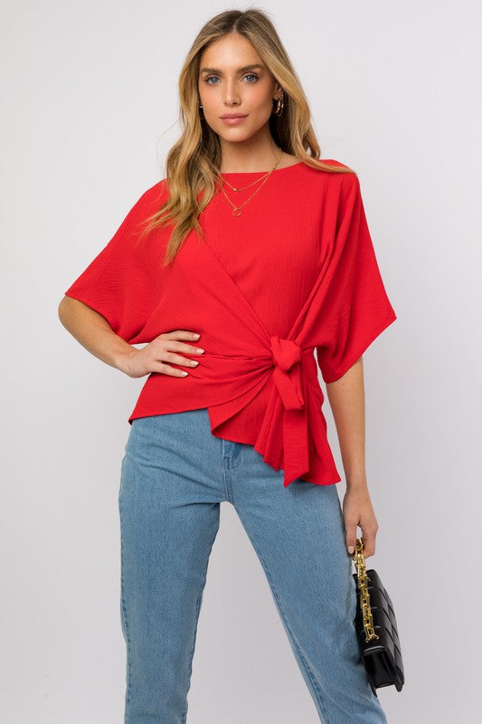 Amber Side Tie Top
