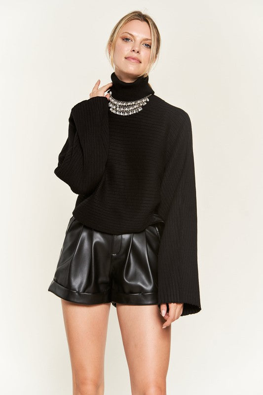 Mock Neck Long Sleeve Top