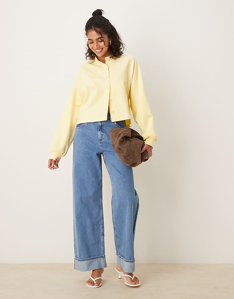 Interlock Cardigan in Buttermilk