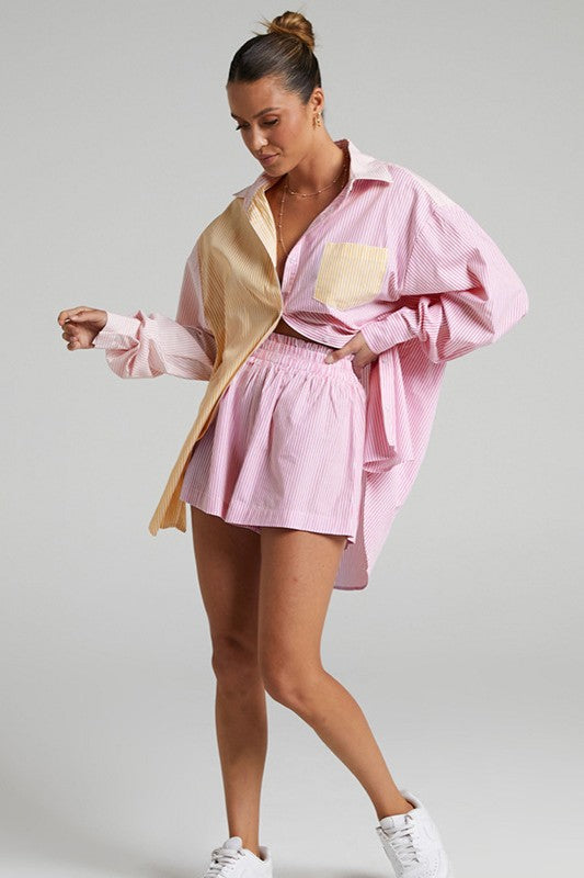 Georgia Button Down and Short Set