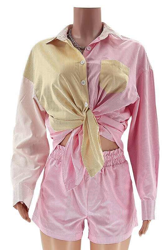 Georgia Button Down and Short Set