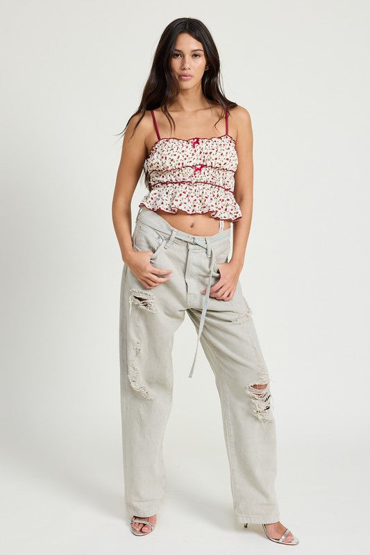 Becca Tiered Rufflie Tank