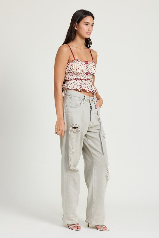 Becca Tiered Rufflie Tank