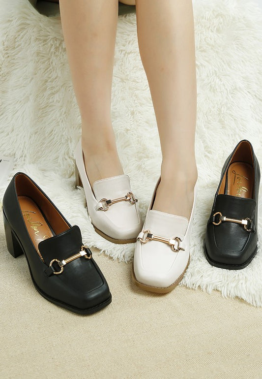 Boss Fav Classic Block Heel Loafers
