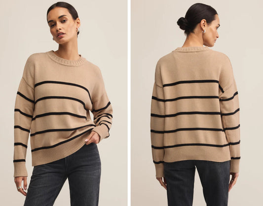 Z Supply - Boyfriend Striped Cotton Sweater