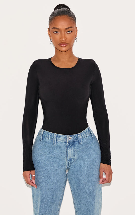 https://cdn-img.prettylittlething.com/7/3/f/f/73ff7ad7c554d807e4710606b426d71863572831_CLV1368_1_shape_black_slinky_long_sleeve_bodysuit.jpg
