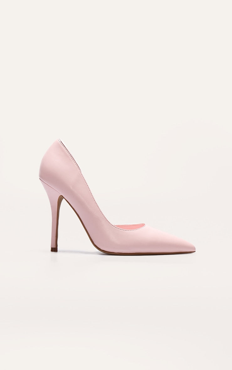 https://cdn-img.prettylittlething.com/9/c/4/7/9c478f0010d79dcb1b580795d5277b5587d5c16b_CNL8080_1_baby_pink_pu_point_toe_curved_cut_out_high_heel_courts.jpg