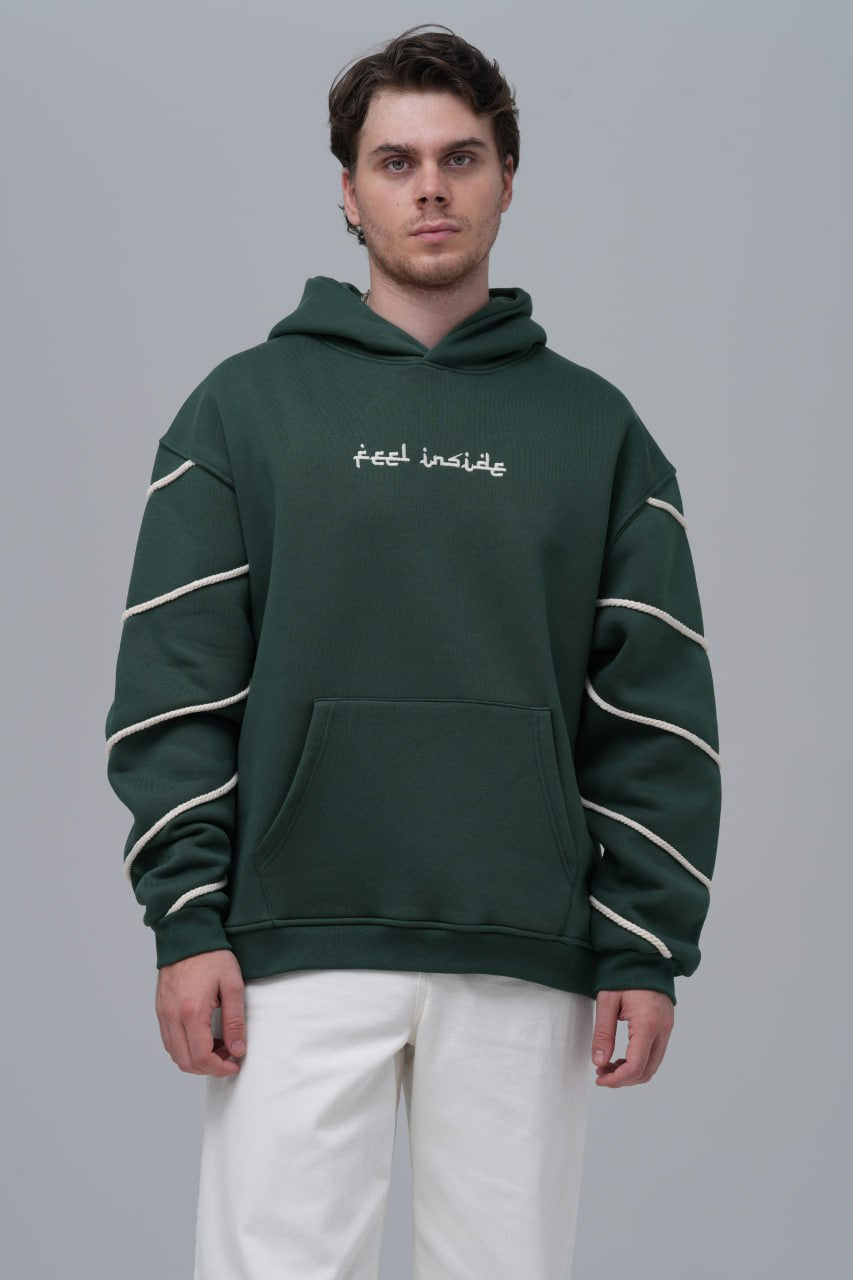 "Feel Inside" Embroidered Hoodie