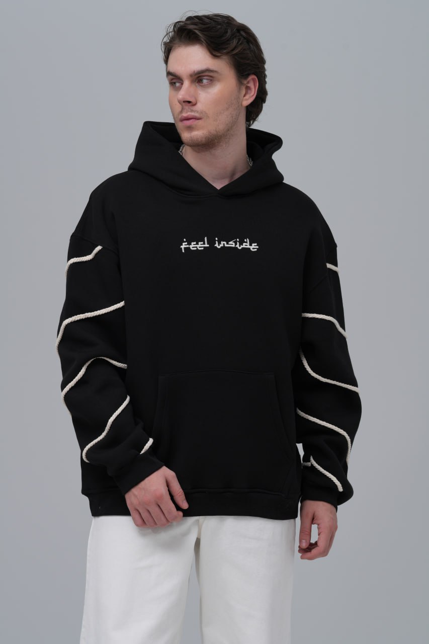 "Feel Inside" Embroidered Hoodie