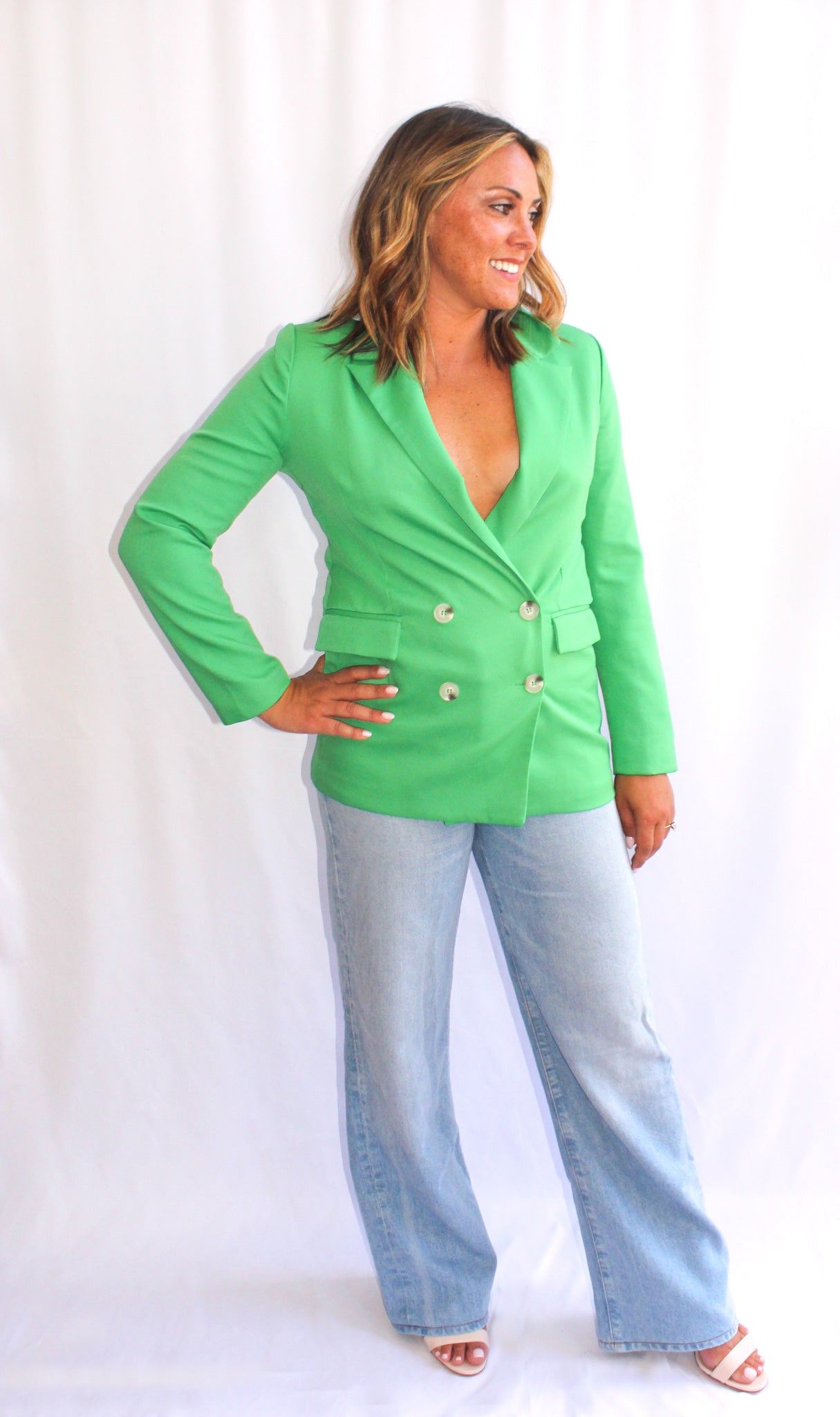 Oversized Blazer in Vibrant Orange