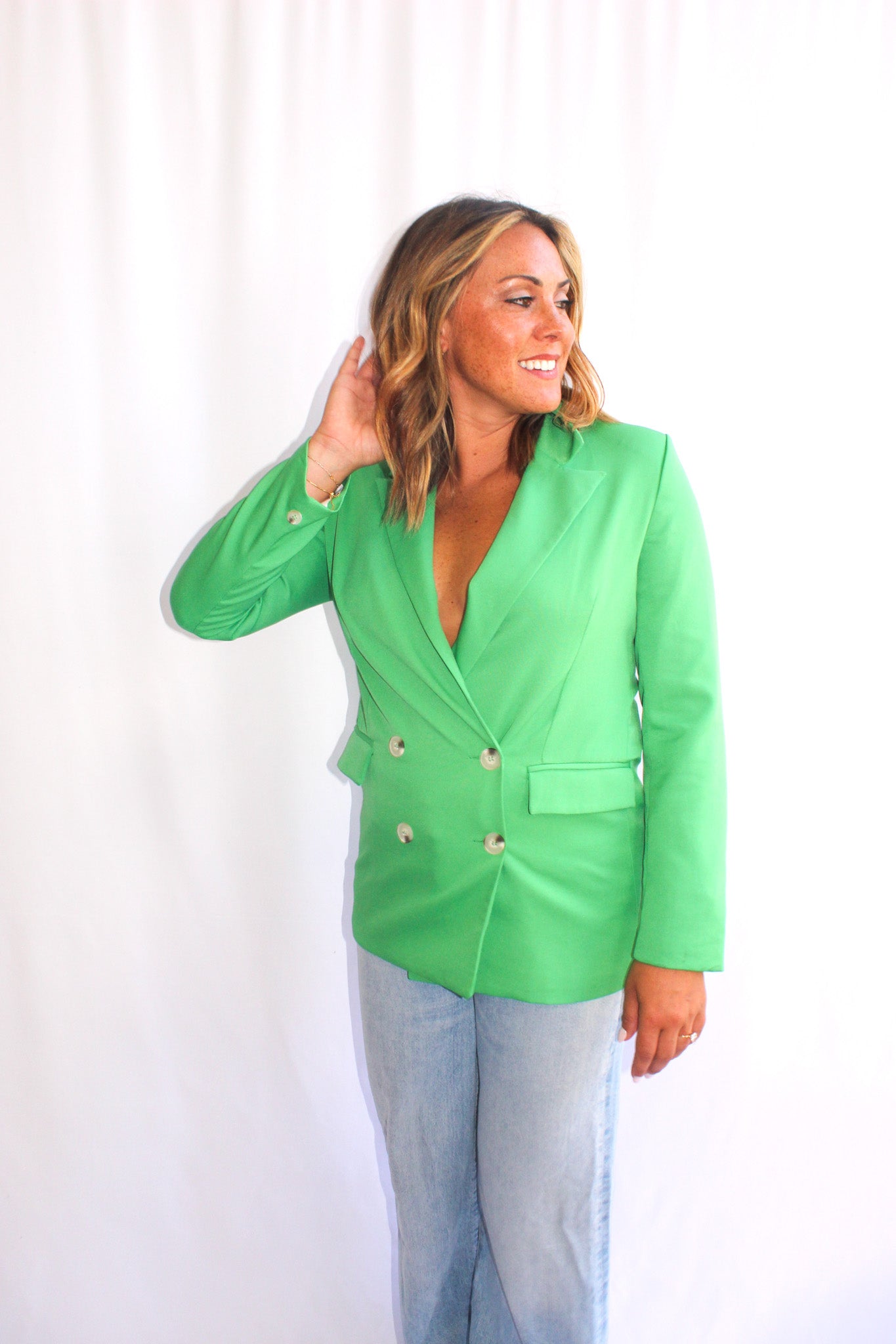 Oversized Blazer in Vibrant Orange