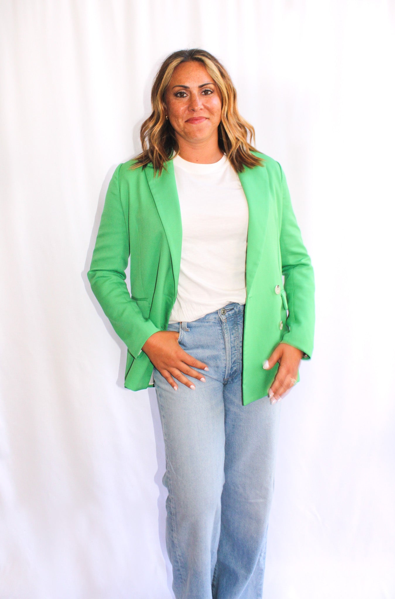 Oversized Blazer in Vibrant Orange