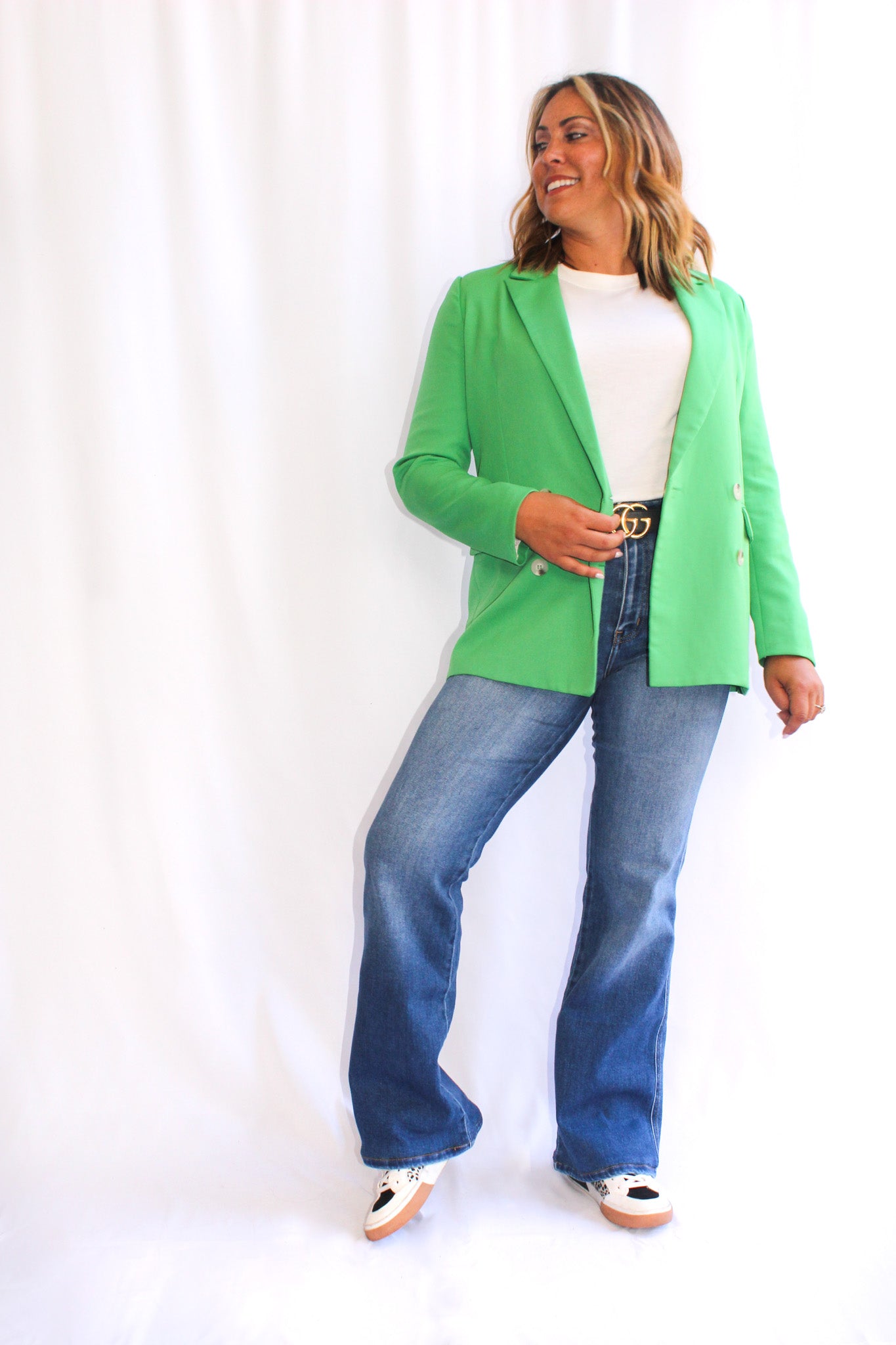 Oversized Blazer in Vibrant Orange