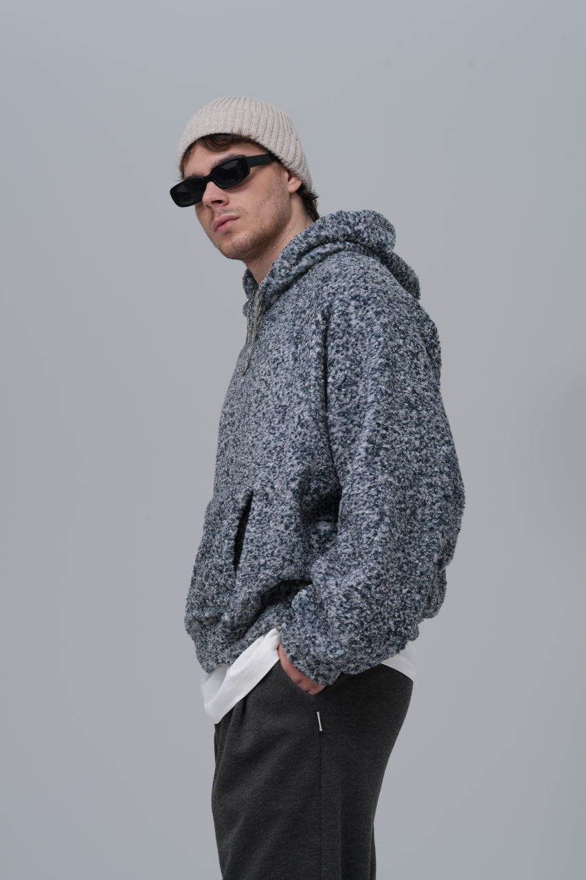 Oversized Bouclé Hoodie