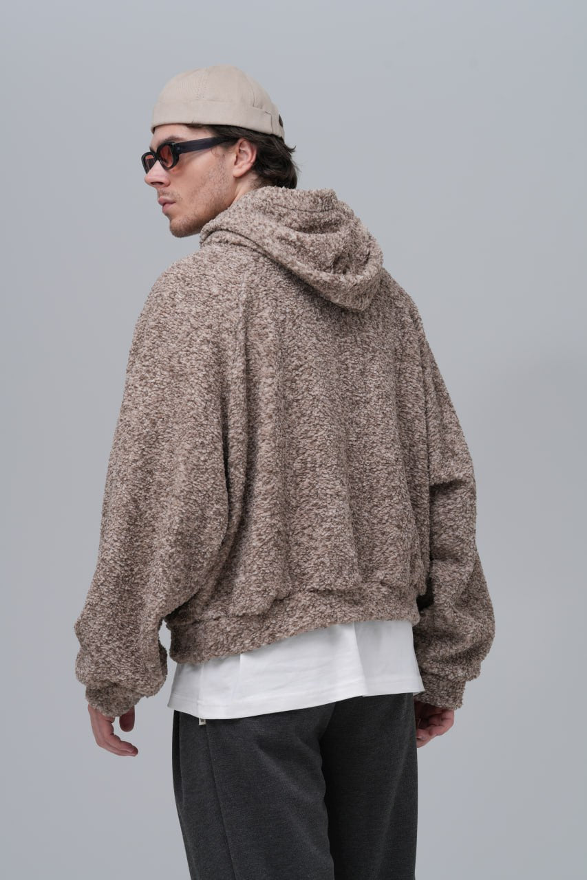 Oversized Bouclé Hoodie