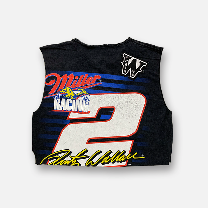 RUSTY WALLACE GOD #2 CROP TEE SIZE MEDIUM