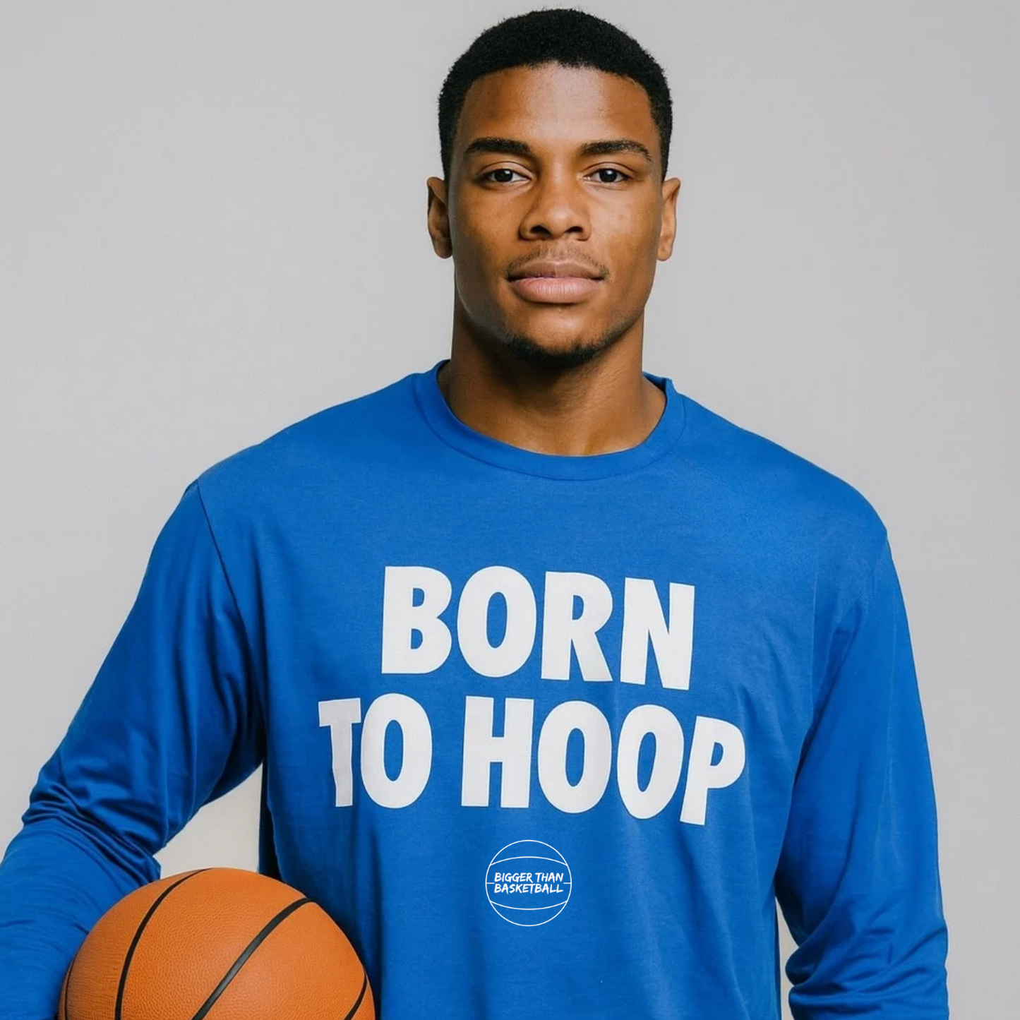 Born To Hoop - Long Sleeve - Blue