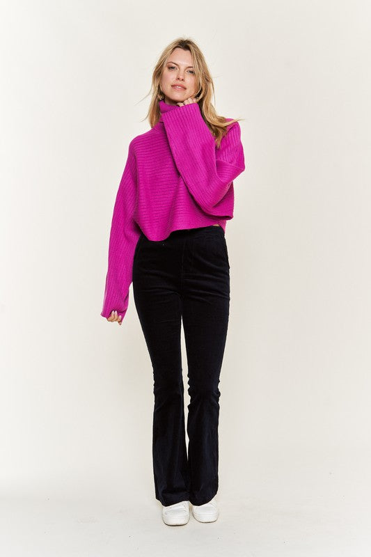 Mock Neck Long Sleeve Top