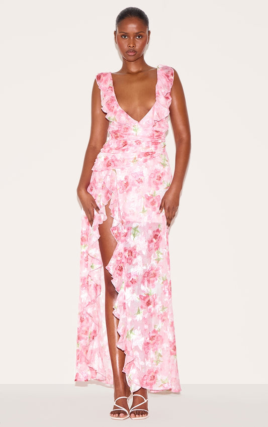 https://cdn-img.prettylittlething.com/e/c/e/3/ece3c3578194ced9ee752cafdc9c15344111bb92_CNL8397_1_pink_floral_chiffon_frill_plunge_strappy_maxi_dress.jpg
