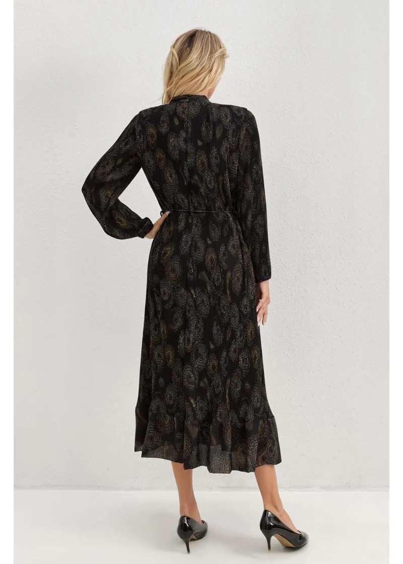 Midnight Bloom Midi Dress